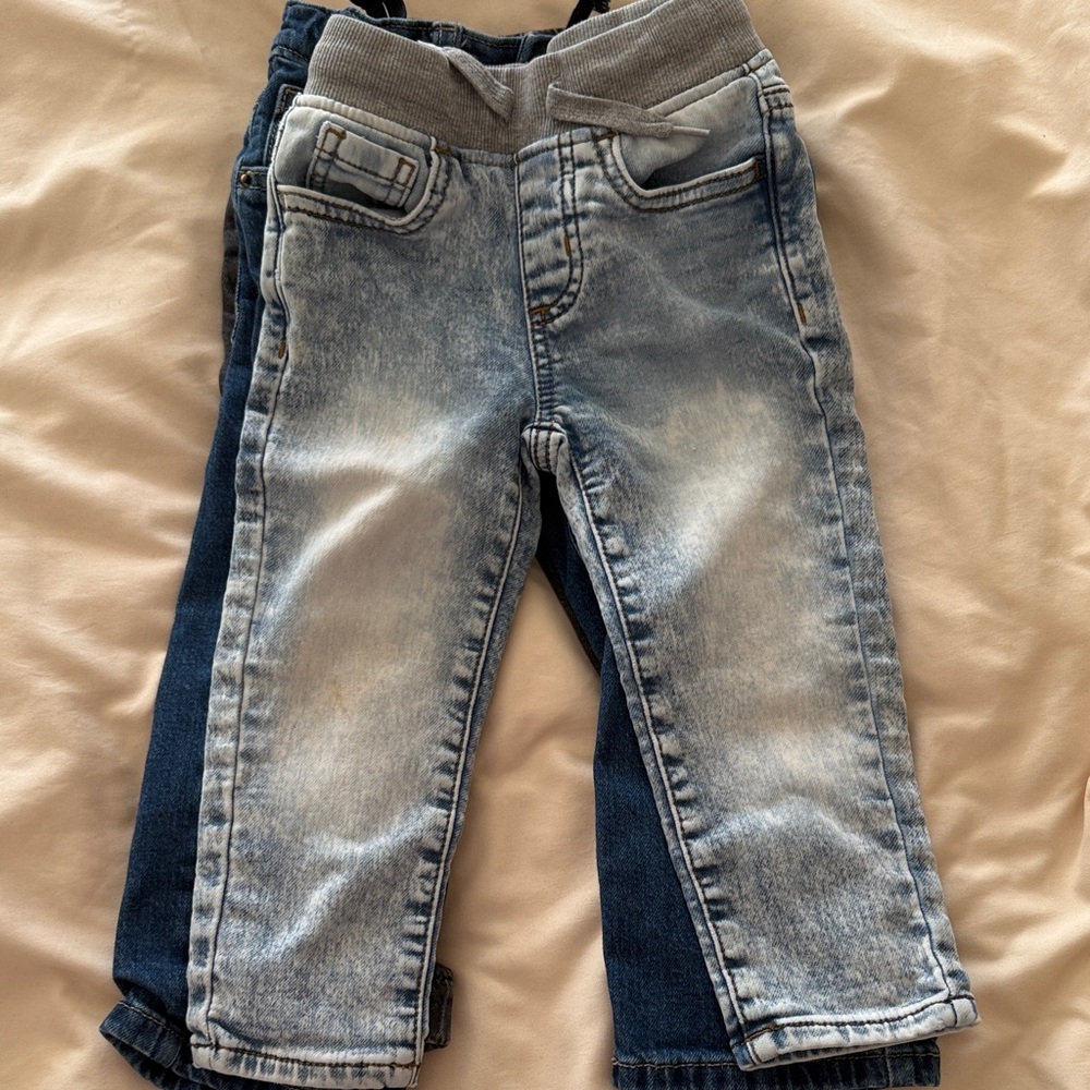 Wonder Nation Light and Dark Blue Kids Jeans